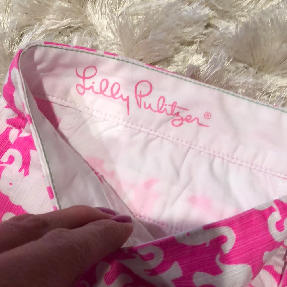 Lilly Pulitzer Tusk in Sun buttercup shorts 🐘 ☀️ - Picture 4 of 7